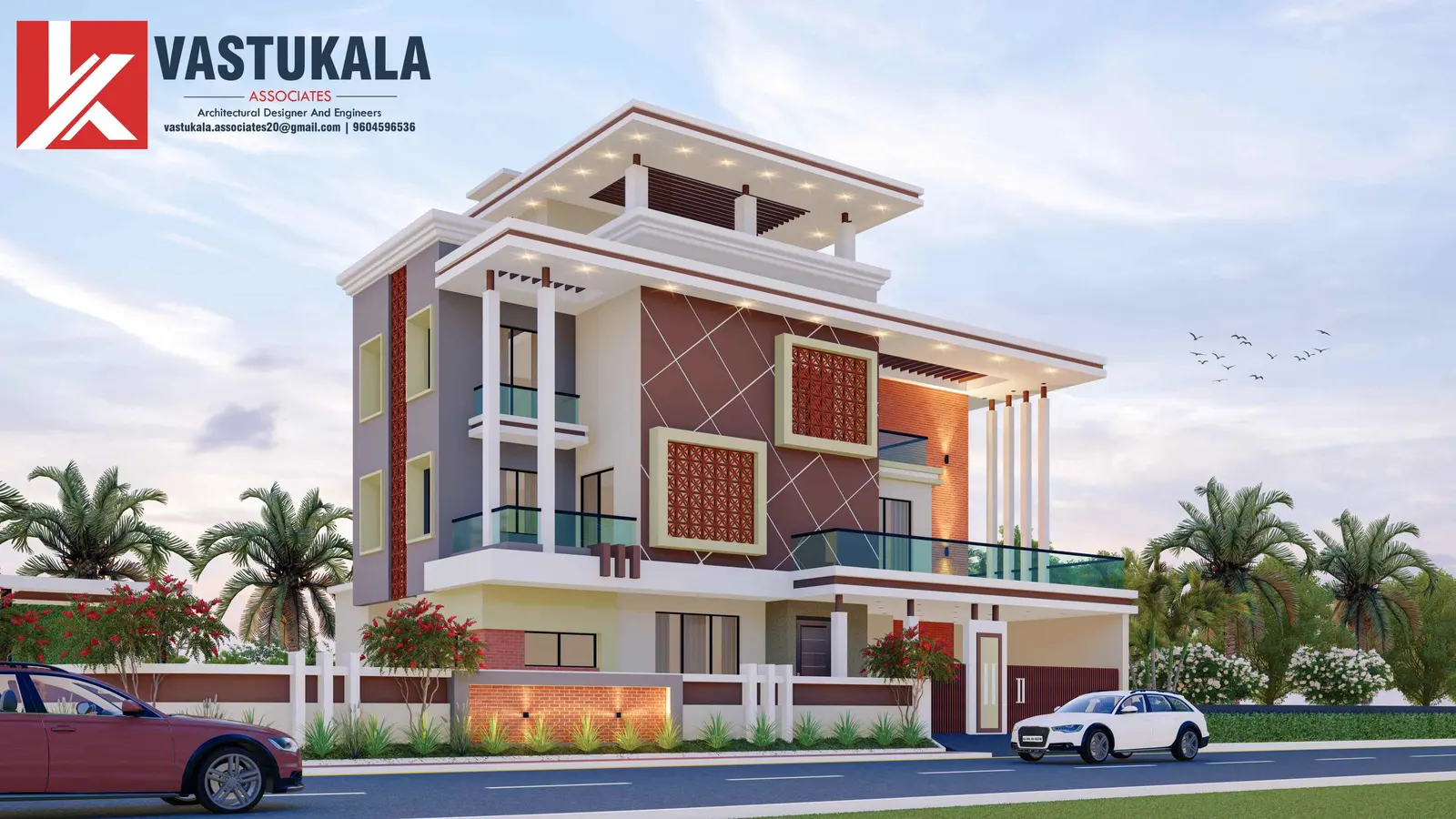 Design visualization of a luxury residence in Gujarat