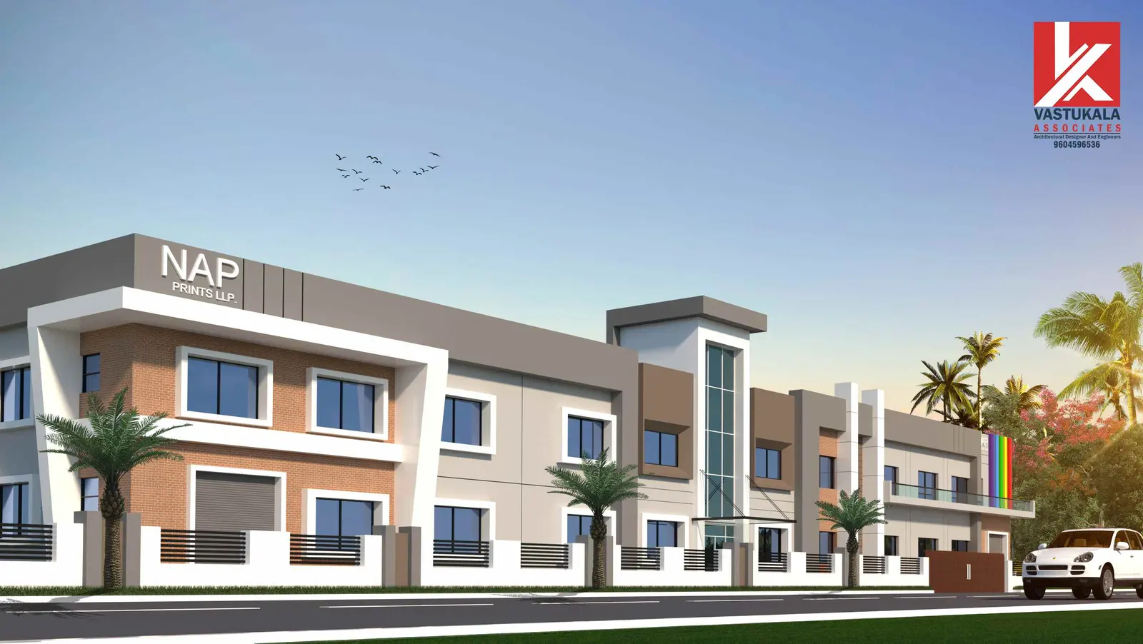 Design visualization of an industrial building at Howrah, Kolkata